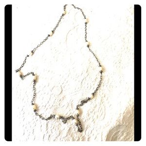 Judith Ripka Pearl and Sterling Silver Necklace